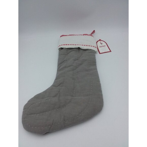 Pottery Barn Kids Maverick Stocking Santa & Sleigh Holiday Christmas Quilted - Picture 5 of 8